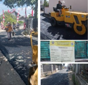 Desa Kutamandiri Sumedang Rampungkan Proyek Jalan Hotmix Senilai Rp 100 Juta