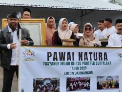 120 jamaah LD TQN Jatinangor berbaur dengan 3.000 peserta di penutupan Pawai Natura Milad ke-120 Ponpes Suryalaya